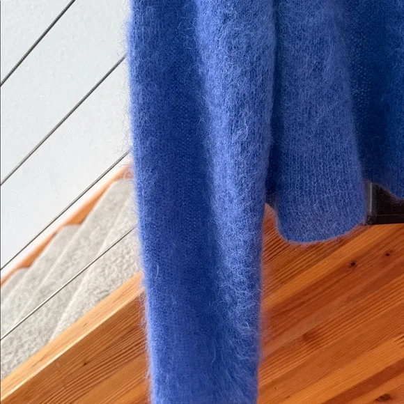 Loewe Mohair Polo Sweater Blue Size S - Picture 10 of 15